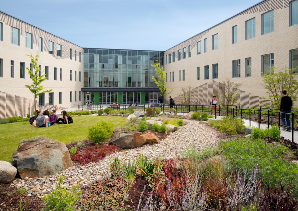 Dover High School Courtyard